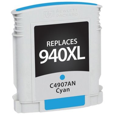 HP Remanufactured #940XL (C4907AN) Cyan Compatible Inkjet Cartridge