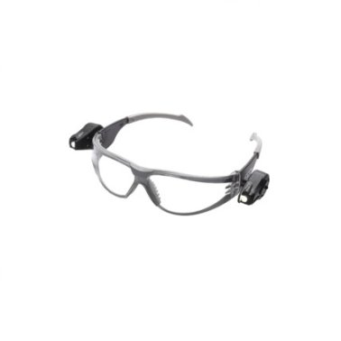 3M - Light Vision Safety Glasses Gray with Black Temple Frame Clear Lens Anti-Fog Coating (Sold Individually)