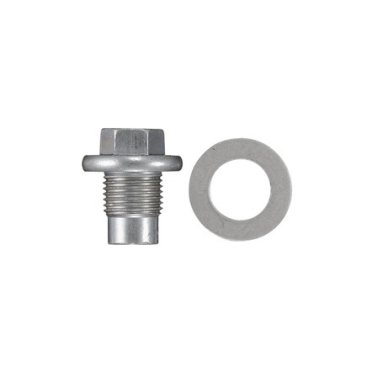 Metric Drain Plug with Aluminum Gasket - M14-1.25 Thread Size 13mm Hex Size Jeep Eagle     (10 per pack)