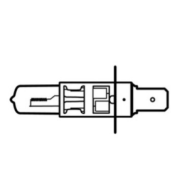 Bulb-12V Miniature 12 Volts 55 Watts P14.5s-Base Type 225 Life Hours 129 Candlepower Industry Designation/Number -H1 55W (Sold Individually)