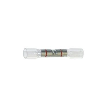 Visa Seal - Clear Butt Connector 22-18 AWG - Crimp and Adhesive-lined Crystal Clear Heat Seal Tubing for a Secure Visible Connection.    (25 per pack)