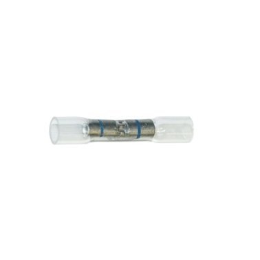 Visa Seal - Clear Butt Connector 16-14 AWG - Crimp and Adhesive-lined Crystal Clear Heat Seal Tubing for a Secure Visible Connection.    (25 per pack)
