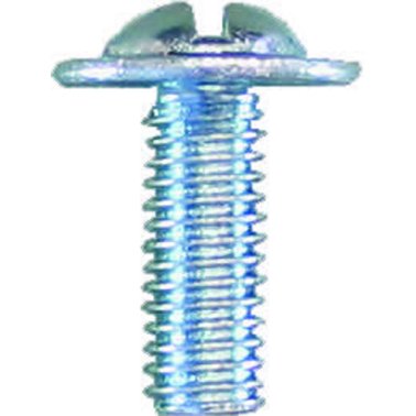 Slotted Round Washer Head License Plate Screw - M6-1.0 Diameter; 16mm Length (25 per pack)