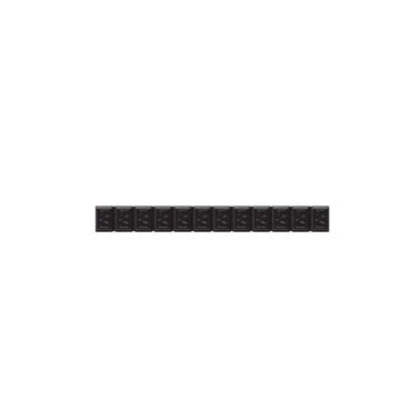 Type 380 Black Powder Coated Zinc Adhesive Wheel Weight - 60 g. Total Strip Weight; 12 - 5 g. Segments per Strip; 0.75 Strip Width; 6.75 Strip Length    (50 per case)