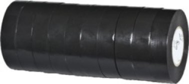 Black Vinyl Electrical Tape 3/4 Width 66' Length 200% Elongation Temperature Rating ( 32 to 176°F) (10 per pack)