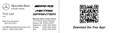 Mercedes-Benz of So ATL Sprinter Card 1