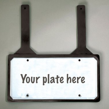 Rubber License Plate Holder with Straps
