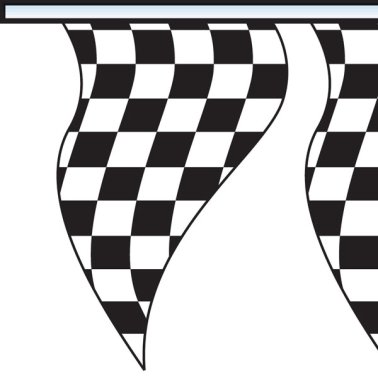 Cloth Checkered Triangle Pennants