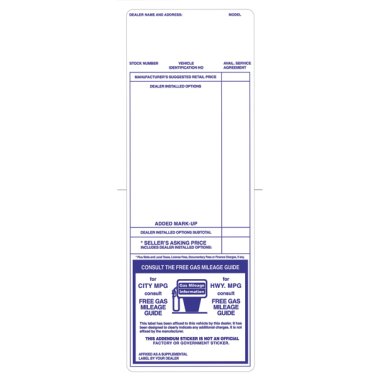 Addendum Stickers – Blue