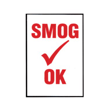 Smog Check Decals (100 per pack)
