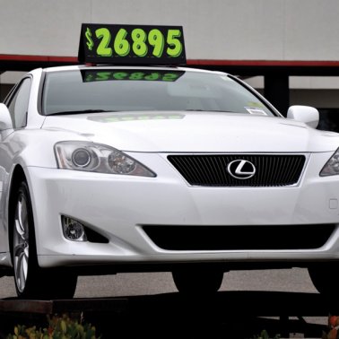 A Frame Car Top Sign (Jet Black Plain Model)