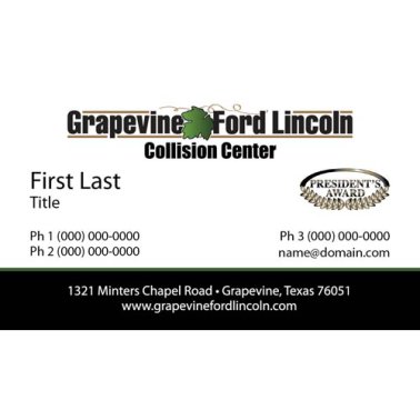 Grapevine Ford/Lincoln Collision Center Business Cards