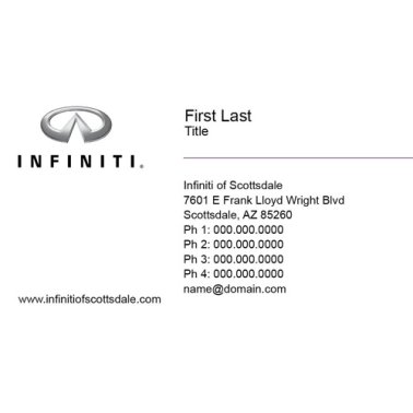 Infiniti of Scottsdale Business Cards