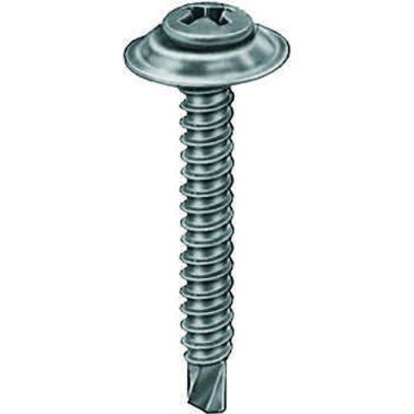 Phillips Oval Head with Countersunk Washer Drill Point Trim Screw (100 per pack)