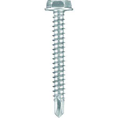Hex Washer Head Drill Point Screw - #10 Diameter 1-1/2 Length    (100 per pack)