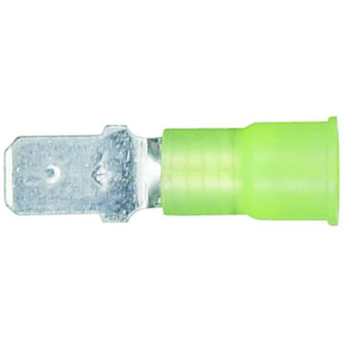 Male Disconnect-1/4 Tab Width Nylon-Insulated 12-10 AWG Yellow (100 per pack)
