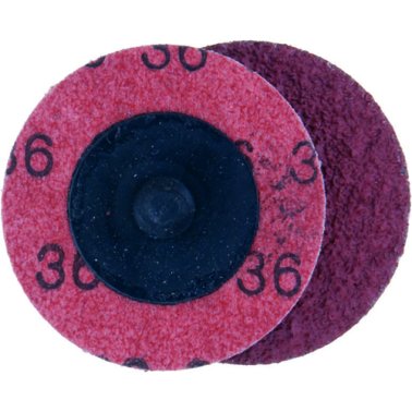 Locking Grinding Disc 2 Diameter Aluminum Oxide Grain 36 Grit Twist-On Arbor (25 per pack)