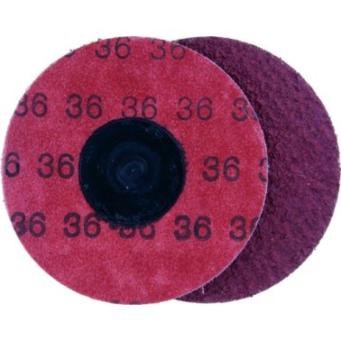 Locking Grinding Disc 3 Diameter Aluminum Oxide Grain 36 Grit Twist-On Arbor    (25 per pack)