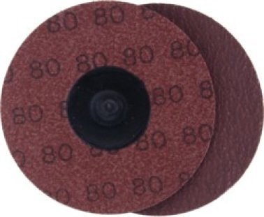 Locking Grinding Disc 3 Diameter Aluminum Oxide Grain 80 Grit Twist-On Arbor (25 per pack)