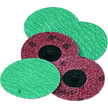 Locking Grinding Disc 3 Diameter Zirconium Grain 50 Grit Twist-On Arbor (25 per pack)
