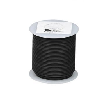 Plastic Covered Primary Wire-18 AWG Black 100' Length 7 Amps    (Sold Individually)