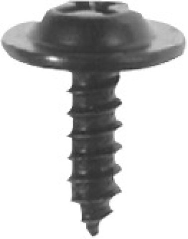 Phillips Washer Faced Trim Screw - #8 Diameter; 3/4 Length; Phillips Drive; Washer Faced Head; Steel; Special Black Finish; Sheet Metal Screw (100 per pack)