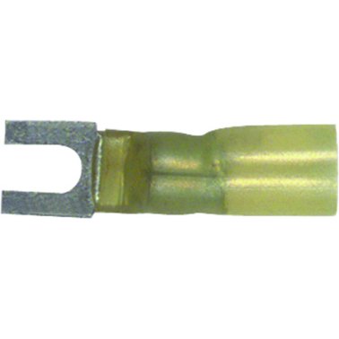 Spade Terminal 16-14 AWG 2-piece Heat Seal #8 Stud Size Blue (50 per pack)
