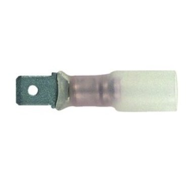 Male Disconnect-1/4 Tab Width 22-18 AWG Red (50 per pack)