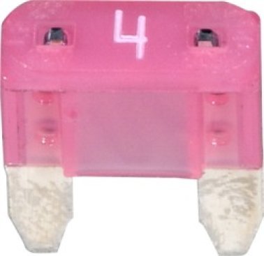 MINI Fuses-4 Amps Pink     (5 per pack)