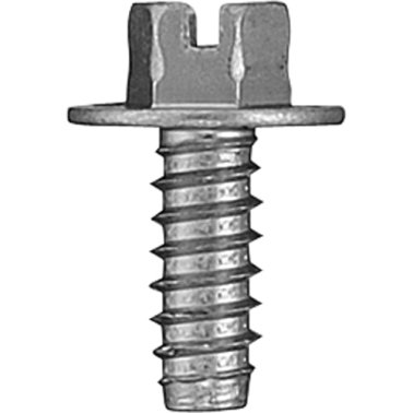 Slotted Hex Washer Head License Plate Screw - #14 Diameter; 5/8 Length    (100 per pack)