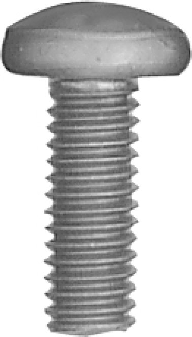 Phillips Pan Head License Plate Screw - M6-1.0 Diameter; 16mm Length; Zinc Finish    (250 per pack)