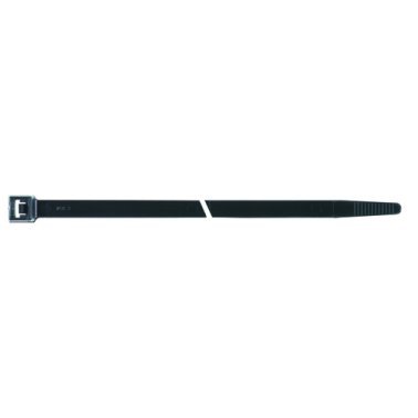 Cable Ties-Releasable 15 Length 0.345 Width Black 175 LBs Minimum Loop Tensile Strength 4 Bundle Diameter 0.075 Thickness    (50 per pack)