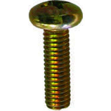 Phillips Pan Head License Plate Screw - M6-1.0 Diameter; 20mm Length; Phillips Drive Type    (100 per pack)