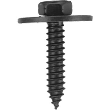 Phillips Flat Washer Head License Plate Screw - #10 Diameter; 3/4 Length; 15/32 (100 per pack)