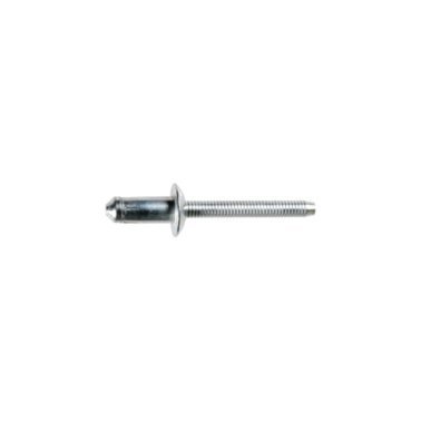 Specialty Rivet for Mercedes Benz/Ford, Steel, 6.3mm Diameter, 1/2" Flange Diameter, 3/16-17/64" Grip Range (Pack of 10)