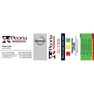 Peoria Nissan Service Advisor Two-Sided Business Cards