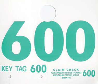Service Control Tags (1000 per box)