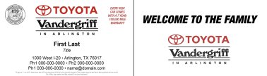 Welcome to the Family Business Cards