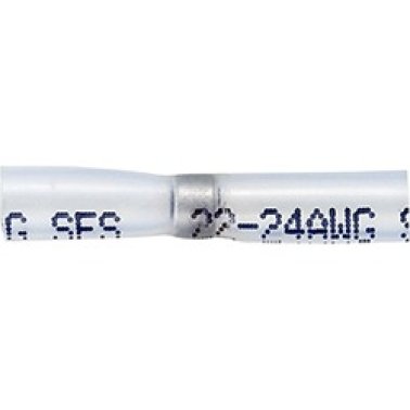 Butt Connector 24-22 AWG, Clear (Pack of 50)