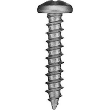 Sheet Metal Screw, Phillips Pan Head, Zinc Finish, Steel, #12 x 1-1/4" (Pack of 50)