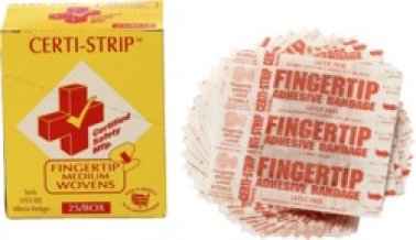 Certi-Strips - Woven Heavy Weight - Fingertip Medium - 25/box (Pack of 1)
