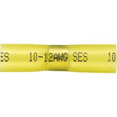 Butt Connector 12-10 AWG, Yellow (Pack of 50)