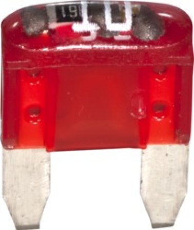 MINI Smart Glow Fuses-10 Amps , Red (Pack of 5)
