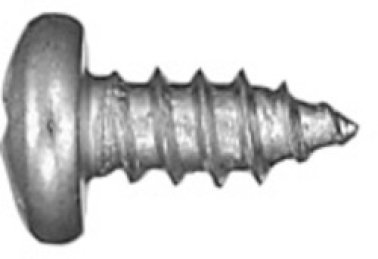 Sheet Metal Screw, Phillips Pan Head, Zinc Finish, Steel, #8 x 3/8" (Pack of 100)