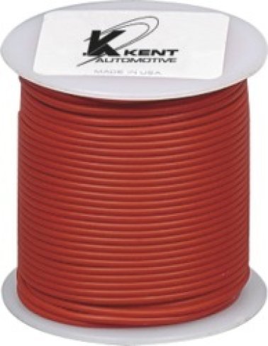 Plastic Covered Primary Wire-18 AWG Red 100' Length (Pack of 1)