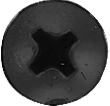 Sheet Metal Screw, Phillips Pan Head, Black Oxide, Steel, #6 x 1" (Pack of 100)