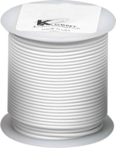 Cross Linked Primary Wire-12 AWG, White, 100' Length, Temperature Rating (-67 to 257)° - Meets SAE J1128, Type SXL, GXL, and TXL (Pack of 1)