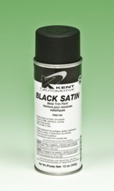 Black Satin Metal Trim Paint 16 oz. Aerosol Can (Pack of 1)