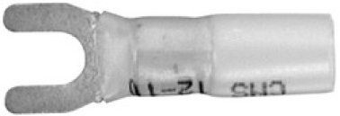 Tuff-Seal® - Spade Terminal 12-10 AWG, 2-piece Heat Seal, #8 Stud Size, Yellow (Pack of 25)