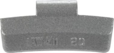 IAWZ Series Zinc Clip-On Wheel Weight with Hardened Spring Steel Clips, Polymer Coated, OE Design, Suitable for Light Truck, 45g (Pack of 25)